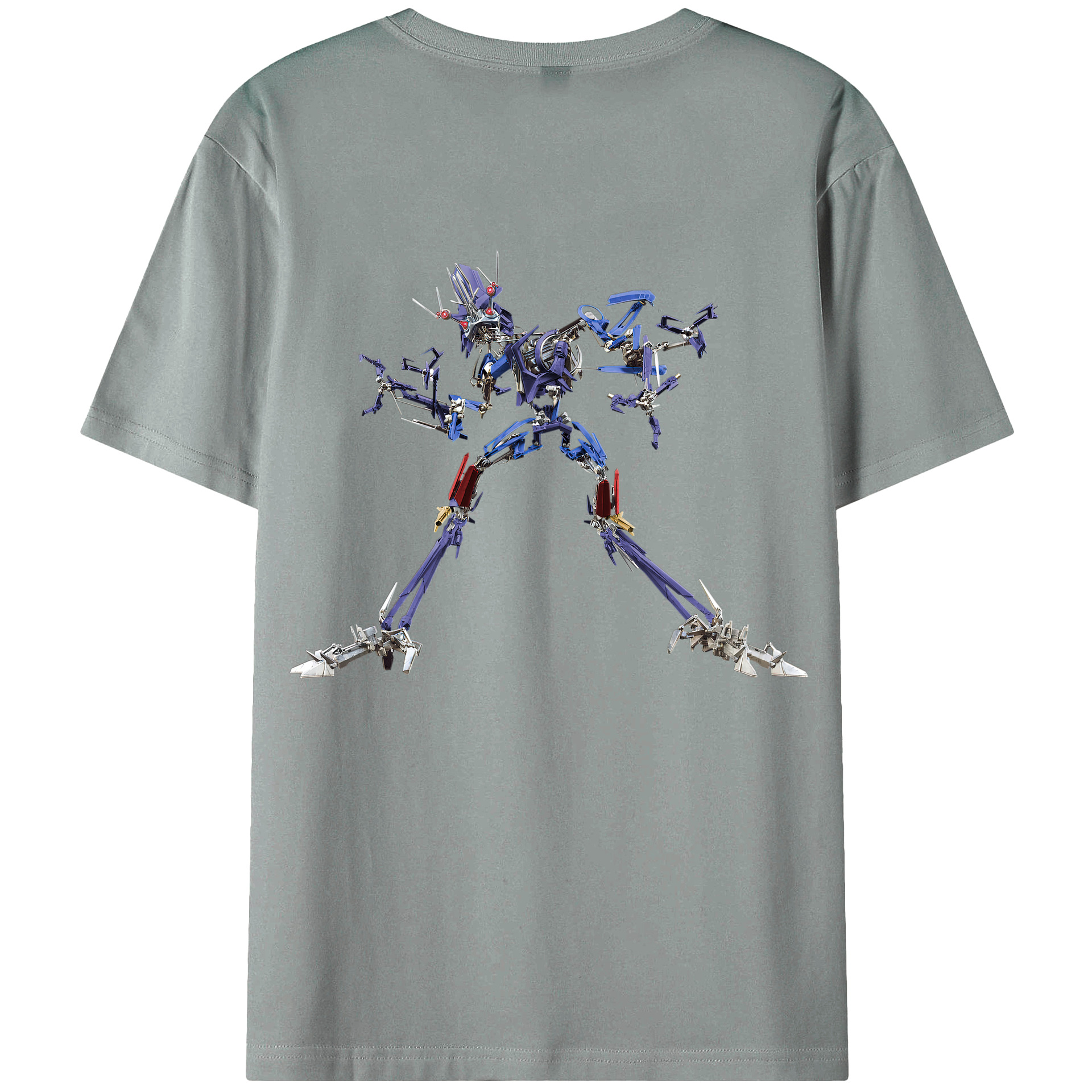 （画像用）  綿100％ メンズ半袖Tシャツ（バックプリント） 通気性